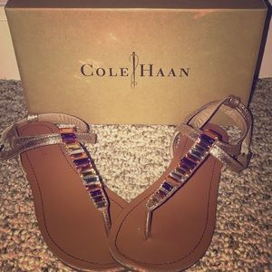 COLE HAAN JEWELED SANDALS
